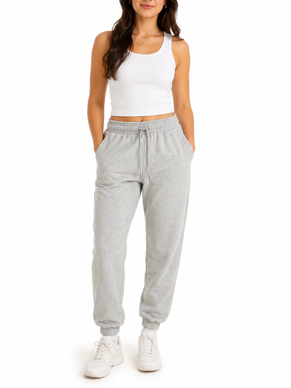 Auden Size Small Light Grey Jogger Sweatpants